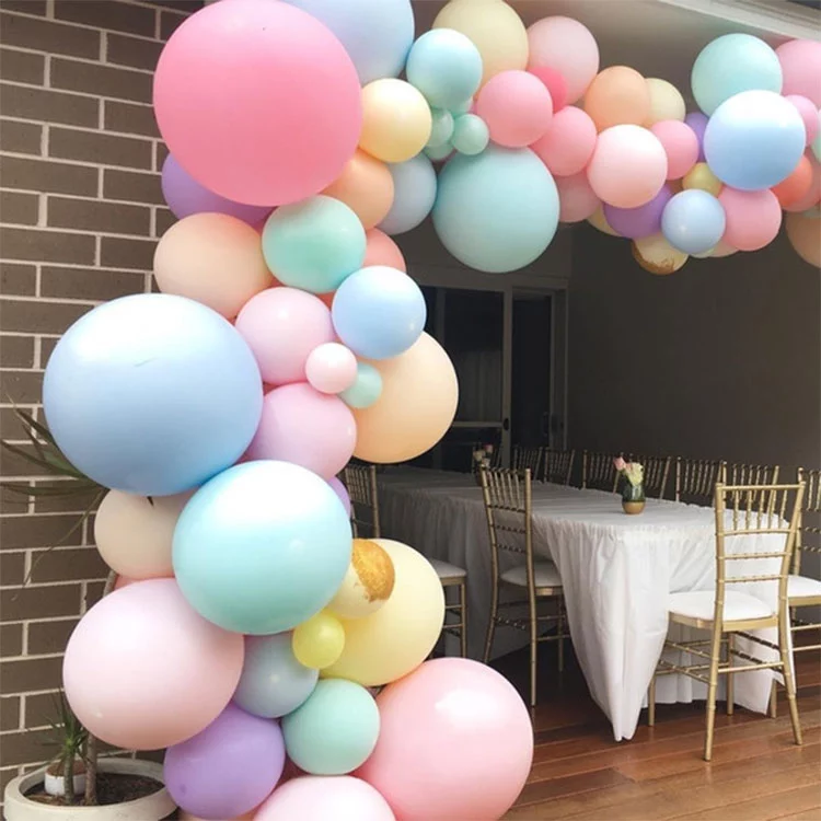 Macaroon Candy Color Round  Balloons 