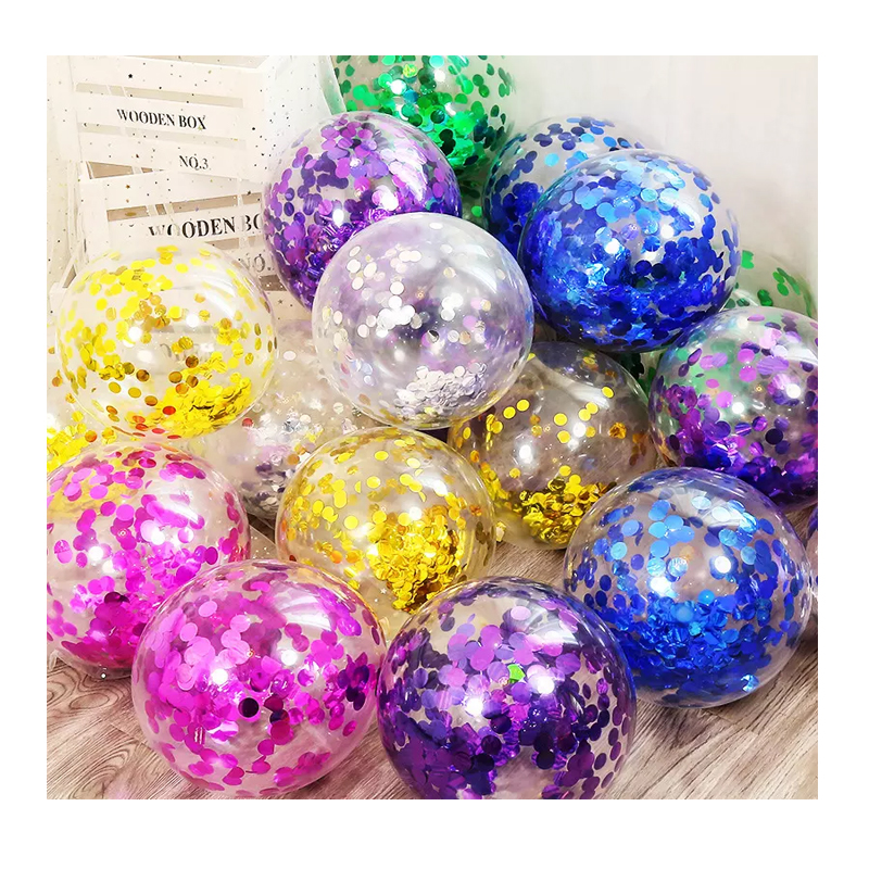Multicolored Confetti Ballons
