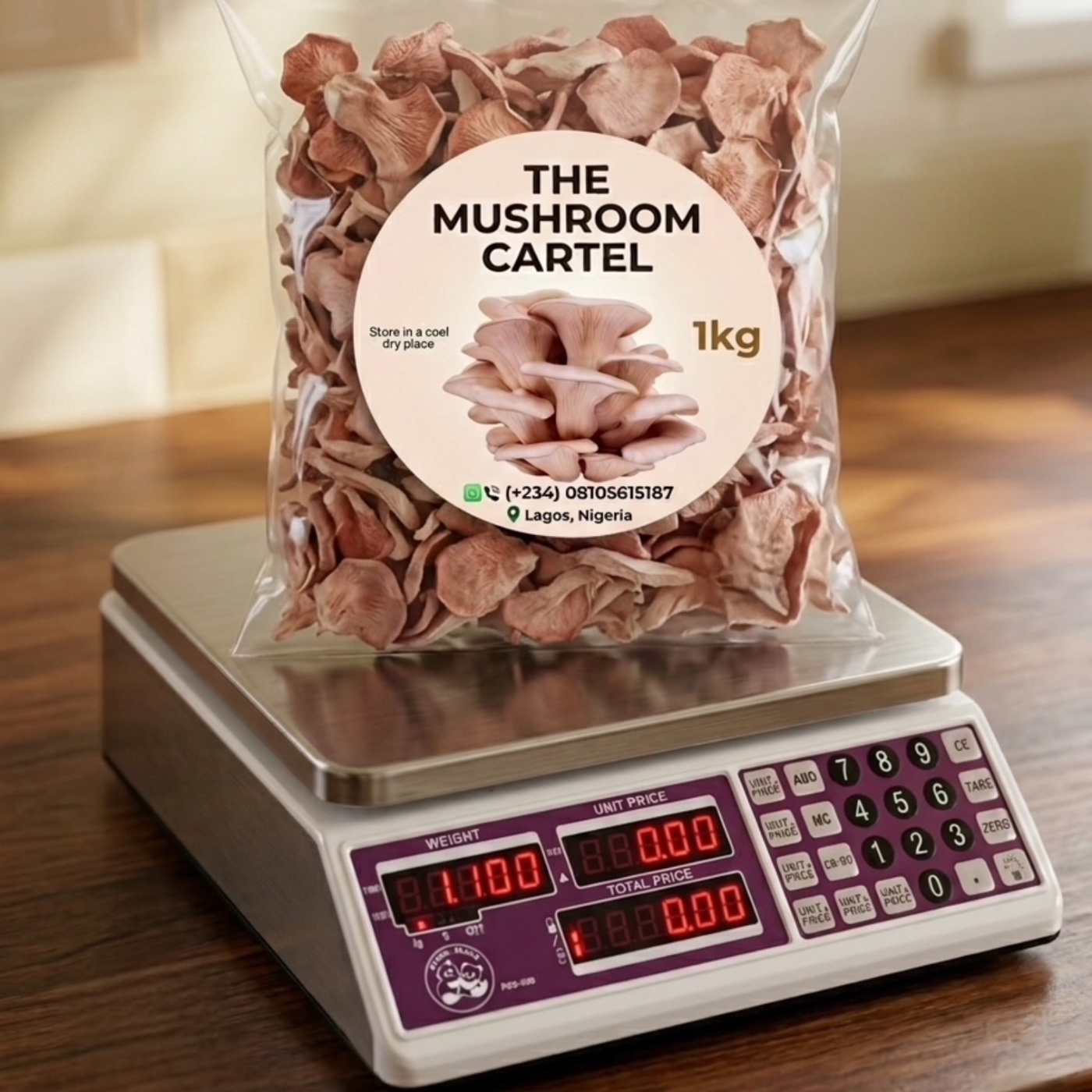 Premium Fresh Oyster Mushrooms (1kg Pack)