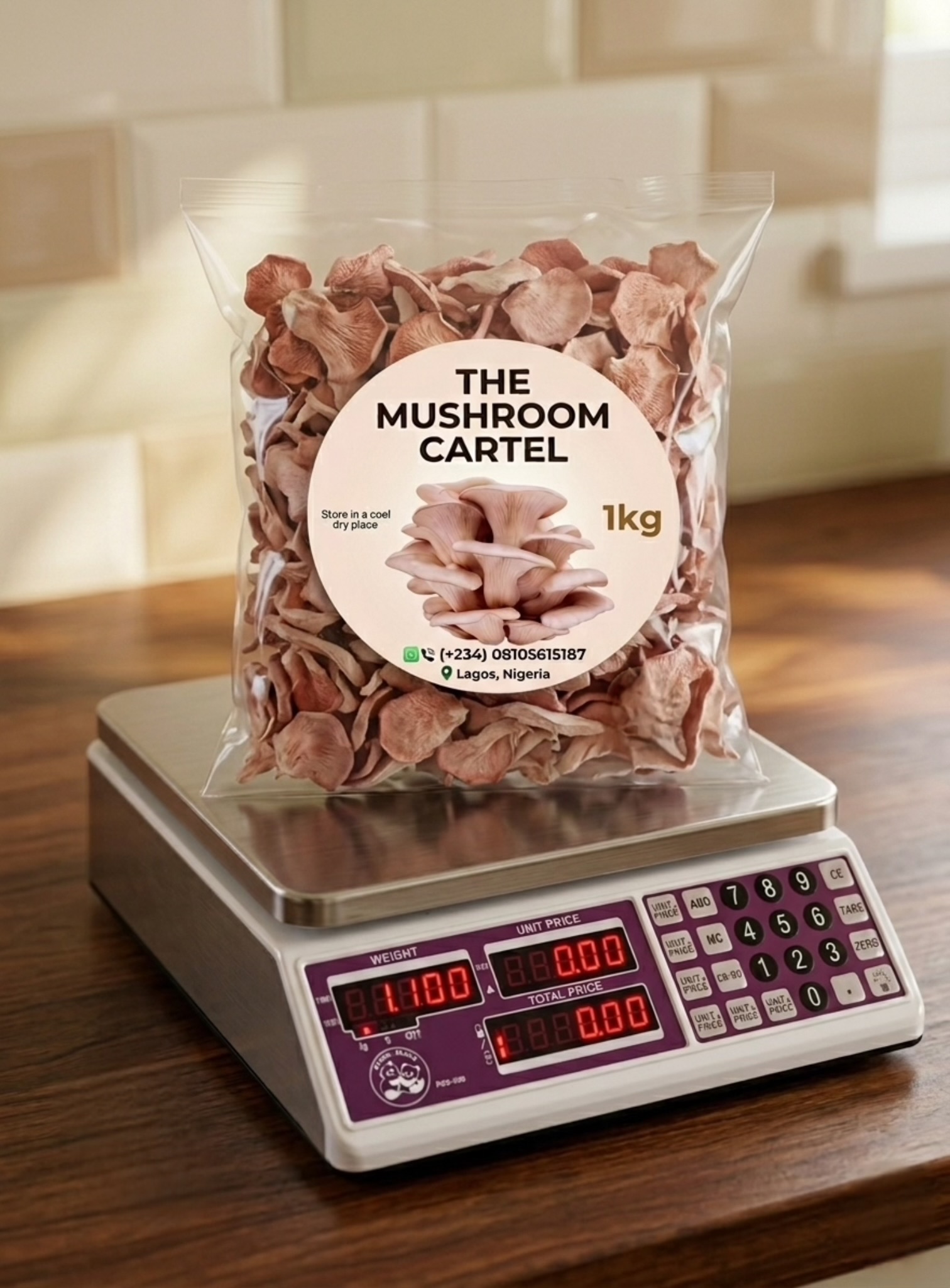 Premium Fresh Oyster Mushrooms (1kg Pack)